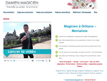 Tablet Screenshot of damien-magie.com